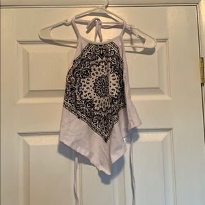 💋 Bandanna tie top